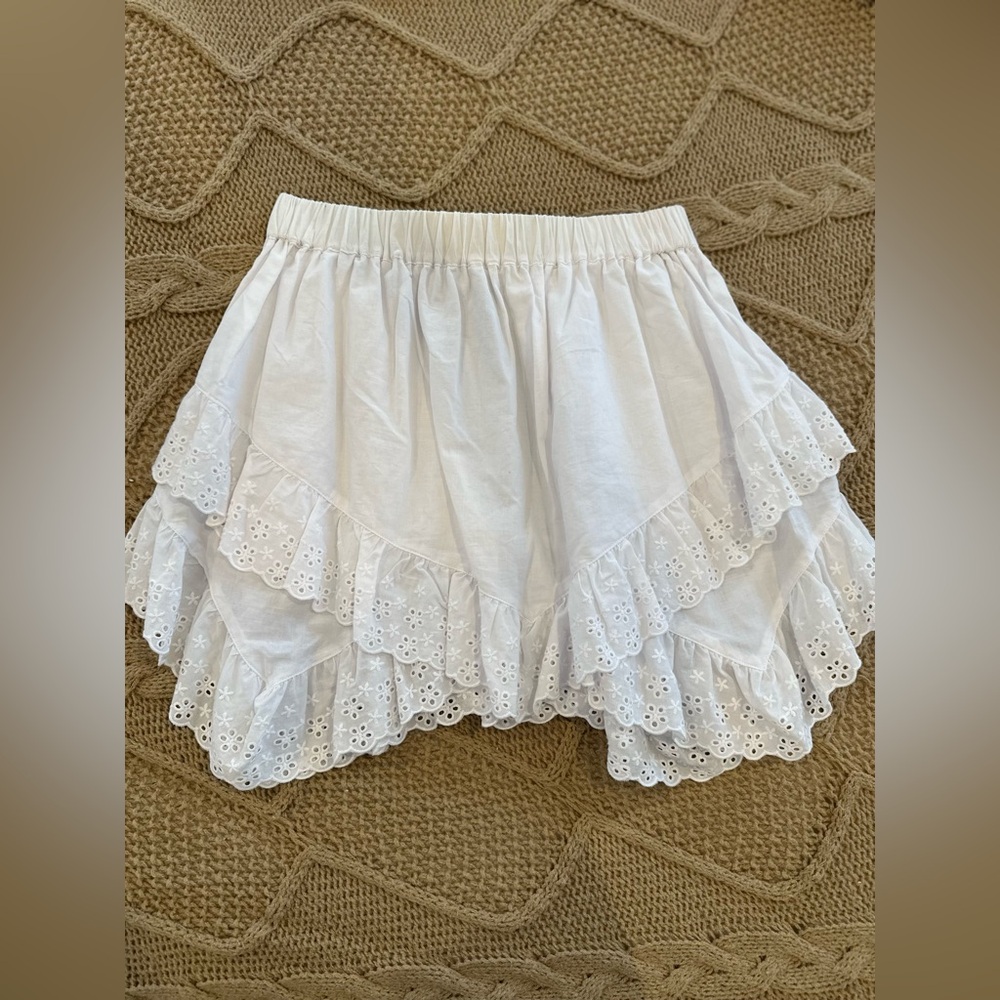 White cotton skirt size XS
